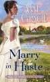 Marry in haste  Cover Image